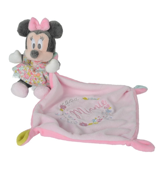  minnie mouse baby comforter with pink flower 